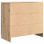 Komoda z szufladą Artisan Oak 71x35x65 cm Drewno klejone