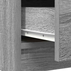 Komoda z szufladami Szary Sonoma 71x35x84 cm Drewno klejone