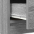 Komoda z szufladami Szary Sonoma 71x35x84 cm Drewno klejone