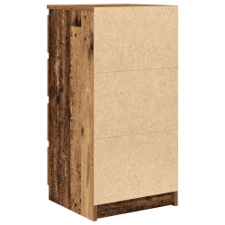 Komoda z szufladami Stare drewno 37,5x35x99 cm Drewno klejone
