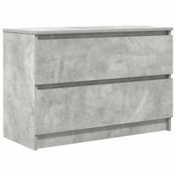 Szafka RTV Betonowa Szara 80x35x54 cm Drewno klejone