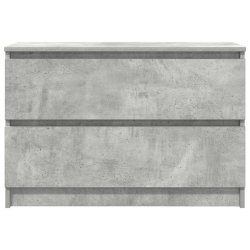 Szafka RTV Betonowa Szara 80x35x54 cm Drewno klejone