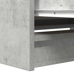 Szafka RTV Betonowa Szara 80x35x54 cm Drewno klejone