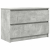 Szafka RTV Betonowa Szara 80x35x54 cm Drewno klejone