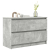 Szafka RTV Betonowa Szara 80x35x54 cm Drewno klejone
