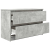 Szafka RTV Betonowa Szara 80x35x54 cm Drewno klejone
