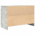 Szafka RTV Betonowa Szara 80x35x54 cm Drewno klejone