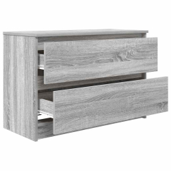 Szafka RTV Szara Sonoma 80x35x54 cm Drewno klejone