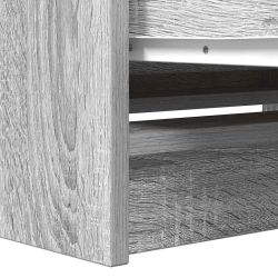 Szafka RTV Szara Sonoma 80x35x54 cm Drewno klejone