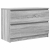 Szafka RTV Szara Sonoma 80x35x54 cm Drewno klejone