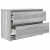 Szafka RTV Szara Sonoma 80x35x54 cm Drewno klejone