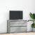 Szafka RTV Szara Sonoma 80x35x54 cm Drewno klejone