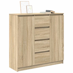 Komoda z szufladami Dąb Sonoma 100,5x35x98,5 cm Drewno klejone