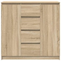 Komoda z szufladami Dąb Sonoma 100,5x35x98,5 cm Drewno klejone