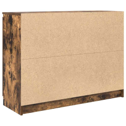 Komoda z szufladami Dąb wędzony 100,5x35x76 cm Drewno klejone