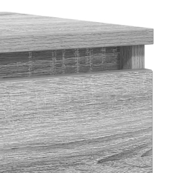 Komoda Szara Sonoma 37,5x35x99 cm Drewno klejone
