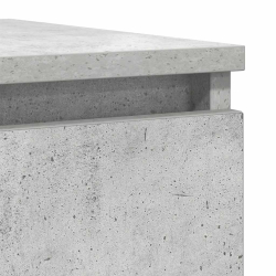 Komoda Betonowa Szara 37,5x35x99 cm Drewno klejone