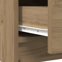 Komoda z szufladami Artisan Oak 71x35x84 cm Drewno klejone