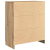 Komoda z szufladami Artisan Oak 71x35x84 cm Drewno klejone