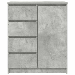 Komoda z szufladami Betonowa szarość 71x35x84 cm Drewno klejone