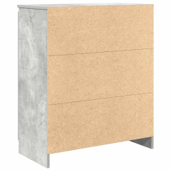 Komoda z szufladami Betonowa szarość 71x35x84 cm Drewno klejone