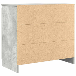 Komoda z szufladą Betonowa szarość 71x35x65 cm Drewno klejone