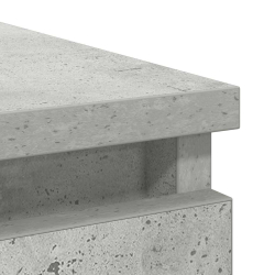 Komoda z szufladą Betonowa szarość 71x35x65 cm Drewno klejone