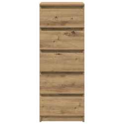 Komoda z szufladami Artisan Oak 37,5x35x99 cm Drewno klejone