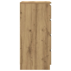 Komoda z szufladami Artisan Oak 37,5x35x99 cm Drewno klejone