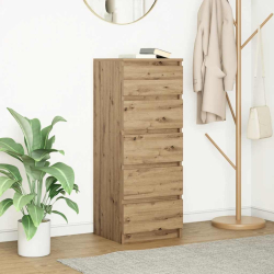 Komoda z szufladami Artisan Oak 37,5x35x99 cm Drewno klejone
