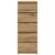 Komoda z szufladami Artisan Oak 37,5x35x99 cm Drewno klejone