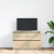 Szafka RTV Sonoma Oak 80x35x54 cm Drewno klejone