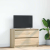 Szafka RTV Sonoma Oak 80x35x54 cm Drewno klejone