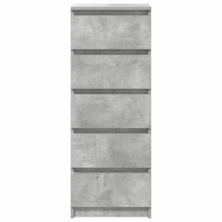Komoda z szufladami Betonowy Szary 37,5x35x99 cm Drewno klejone