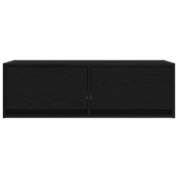 Szafki RTV 2 szt. Dąb czarny 80x31x25,5 cm Drewno klejone