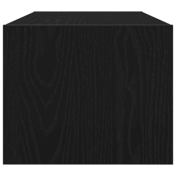 Szafki RTV 2 szt. Dąb czarny 80x31x25,5 cm Drewno klejone