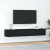 Szafki RTV 2 szt. Dąb czarny 80x31x25,5 cm Drewno klejone