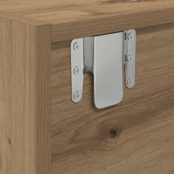 Szafka RTV Artisan Oak 80x31x25,5 cm Drewno klejone