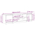 Szafka RTV Stare drewno 188,5x41x50 cm Drewno klejone