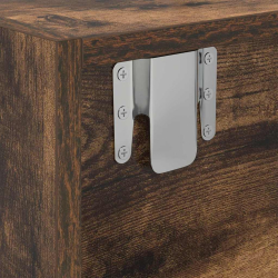 Szafka RTV Dąb wędzony 80x31x25,5 cm Drewno klejone