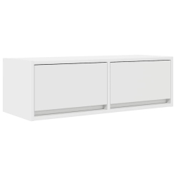 Szafki pod TV 2 szt. Białe 80x31x25,5 cm Drewno klejone