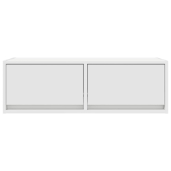 Szafki pod TV 2 szt. Białe 80x31x25,5 cm Drewno klejone