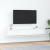 Szafki pod TV 2 szt. Białe 80x31x25,5 cm Drewno klejone