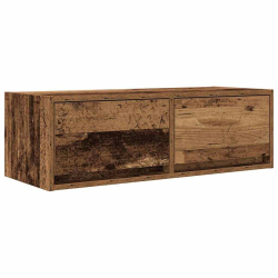 Szafki RTV 2 szt. Stare drewno 80x31x25,5 cm Drewno klejone