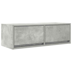 Szafka RTV Betonowa Szara 80x31x25,5 cm Drewno klejone