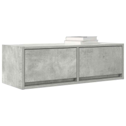 Szafka RTV Betonowa Szara 80x31x25,5 cm Drewno klejone
