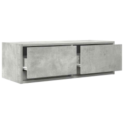 Szafka RTV Betonowa Szara 80x31x25,5 cm Drewno klejone