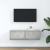 Szafka RTV Betonowa Szara 80x31x25,5 cm Drewno klejone