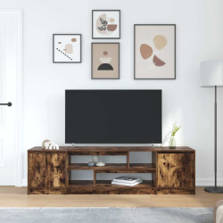 Szafka RTV Dąb wędzony 188,5x41x50 cm Drewno klejone