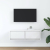 Szafka RTV Biała 80x31x25,5 cm Drewno klejone